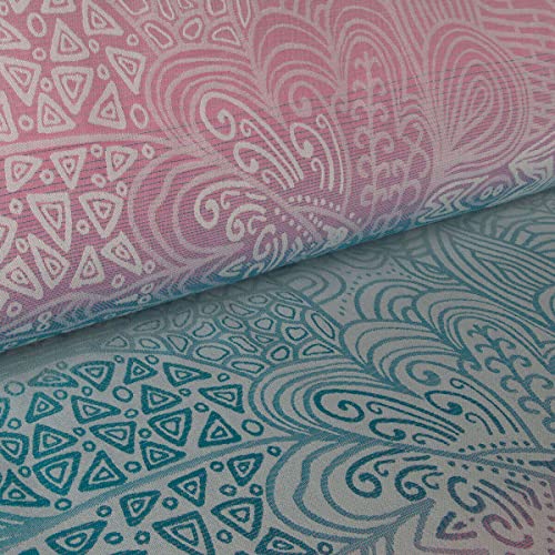 Hoppediz gewebtes Baby-Tragetuch ab Geburt, Neugeboren bis Kleinkind, 100% kbA-Baumwolle (Bio), Jaipur creme 4,60 m