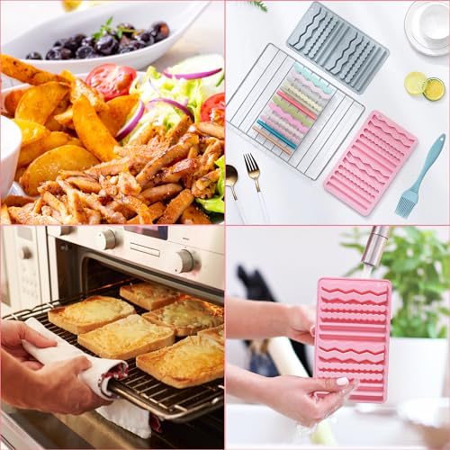 2 Stück Backmatte Hundekekse, Silikon Backmatten für Hundeleckerlies, Knabberstangen, Kaustangen als Hundekeks, Backunterlage Backmatte für DIY Hundekekse und Leckerlis BPA-Frei