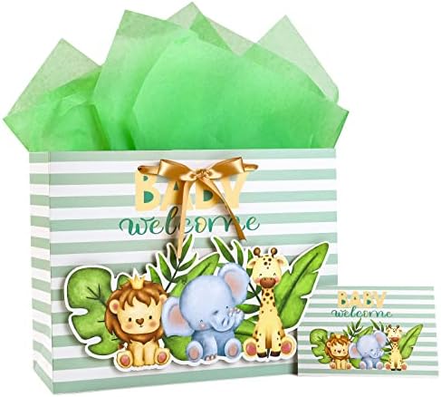 Loveinside Baby Gift Bag with Tissue Paper and