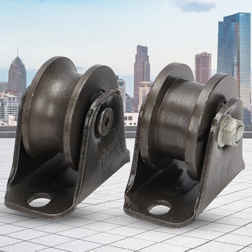 carrucole per funi metalliche, Puleggia con scanalatura a U a doppio cuscinetto for fune metallica e porte scorrevoli, dimensioni multiple(98mm)