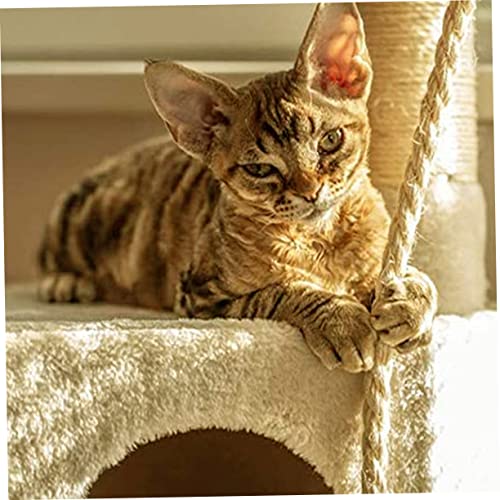 Yardwe 4 Pcs corda resistente corda arranhar substituível corda juta gato corda arranhar cortável co