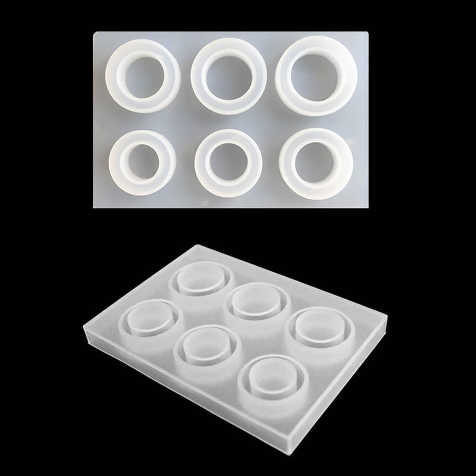 2 Stück Silikon-Ringformen Für DIY-Schmuck – Für Epoxidharz, Schokolade, Harz