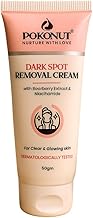 POKONUT Dark Spot Removal Cream with Niacinamide & Kojic Acid | Reduces Pigmentation, Acne Marks & Blemishes | Non-Comedogenic Face Cream for Even Skin Tone | Women & Men | 50g