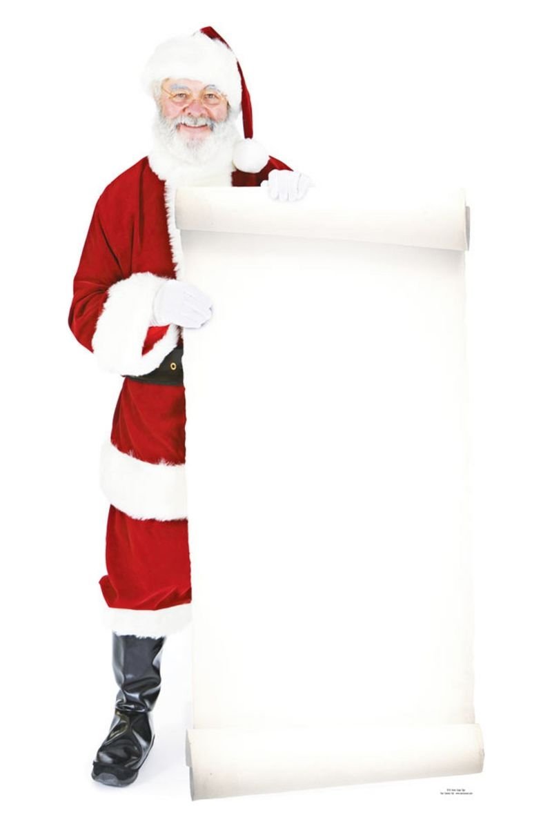 Père Noël Figurine Géante Star Cutouts pour animer vos photos de fêtes en famille
