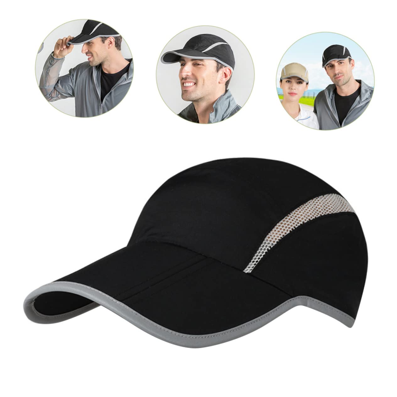 Cappello Sportivo Unisex Traspirante Cappellino Running per Esterni per attività Sportive e Running Notturno