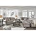 Signature Design by Ashley Sharzane Rustic Round Solid Wood Pine Coffee Table, Weathered Gray Finish