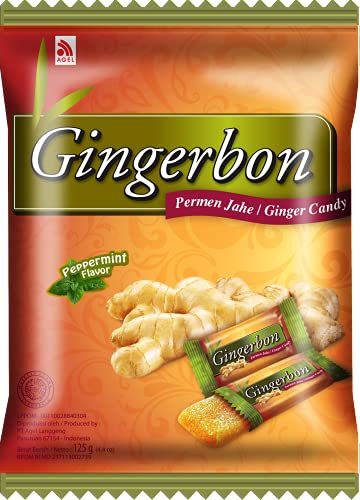 GINGERBON Bonbons au Gingembre Menthe Poivrée 0.12 kg 1 Unité Cover