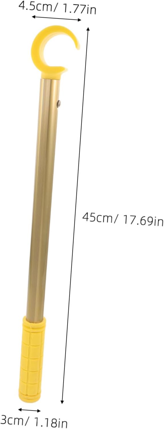 Adjustable Aluminium Alloy Window Opening Pole with Comfortable Grip and Anti-Slip Design, Telescopic Tension Rod for Kitchen Bay and Awning Windows, Smooth Down Operation