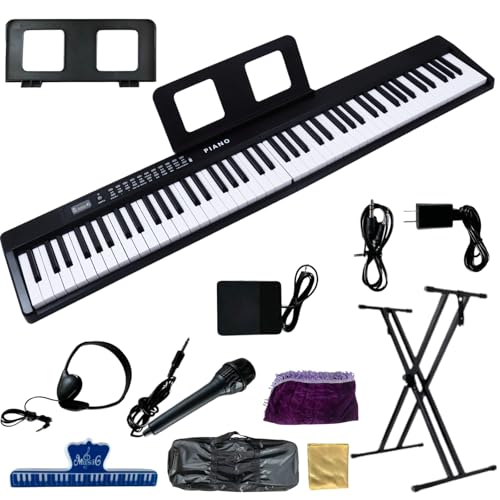 Amazon | TAIGA 電子ピアノ 折り畳み式 88鍵盤 ピアノスタンドセット