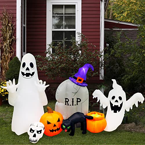 Mgparty IWFD0140 8Ft Halloween Inflatables Decorations Ghost Cat Pumpkin Outdoor Halloween Decor thumb #7