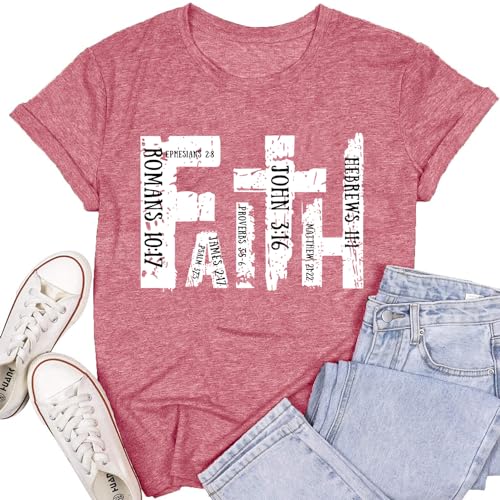 T-shirts chrétiens femme imprimés pour rayonner de joie et de bénédiction