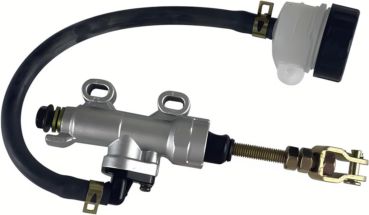 Rear Brake Master Cylinder Pump with Reservoir Compatible with Yamaha 660 660R for Yerf Dog 150cc American Sportworks Carbide 150cc (sliver)