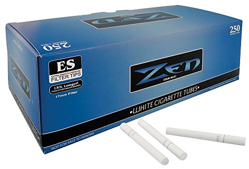 Zen White Light King Size Cigarette Filter Tubes (2) #TOP1
