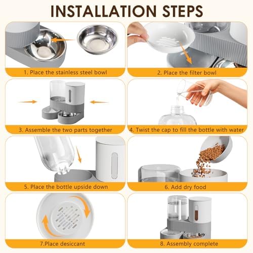 Automatic Gravity Cat Dog Feeder and Water Dispenser — bottom and base construction detail