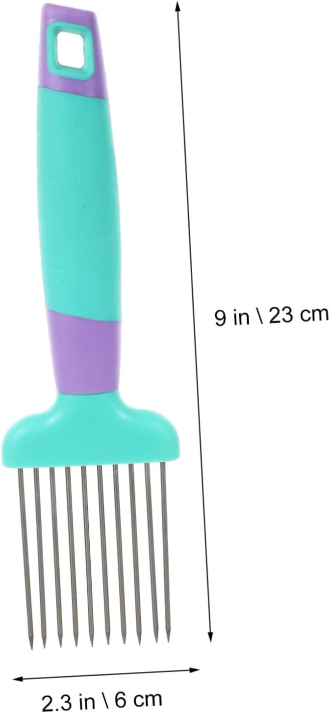 2 Pack Onion Holder for Slicing with Stainless Steel Needles