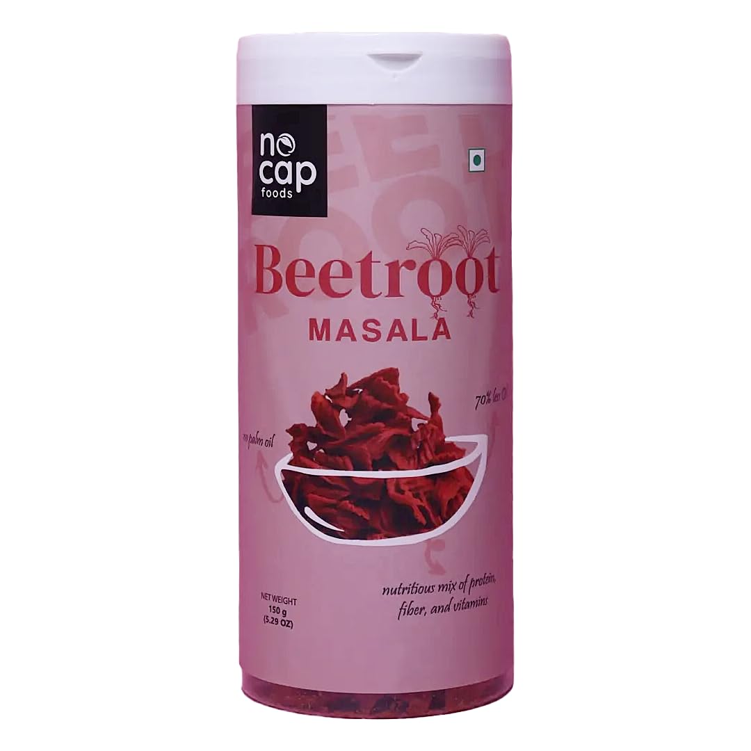 Nocap Beetroot Masala Chips 150 gm | Healthy Chips | Gluten Free | No MSG | No Additives | No Preservatives | No Palm Oil | 70% Less Oil | No Cholesterol | Healthy Indian Snack (B0DHSKSNSY) Amazon Price History, Amazon Price Tracker