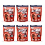 "Hot & Spicy Chili Pepper" half-dozen (100% plant-based vegan mushroom jerky) | Healthy Snacks | Pla