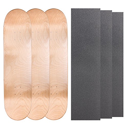 Image of Cal 7 Blank Maple Skateboard Decks with Grip Tape (Bundle of 3, Combinations)