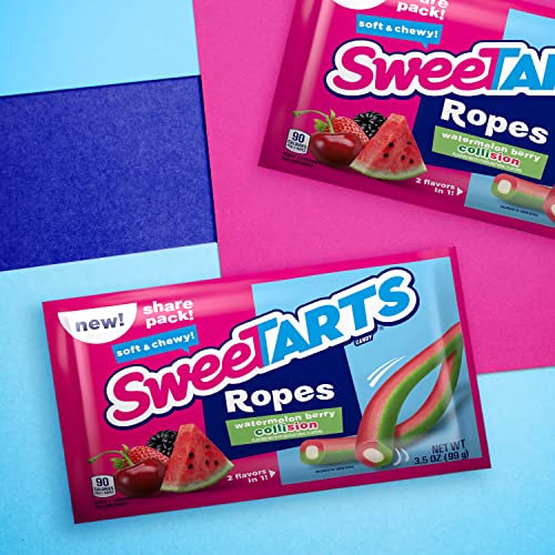 Sweetarts Soft And Chewy Ropes, Watermelon Berry Collision, 3.5 Ounces (Pack Of 12) #TOP7