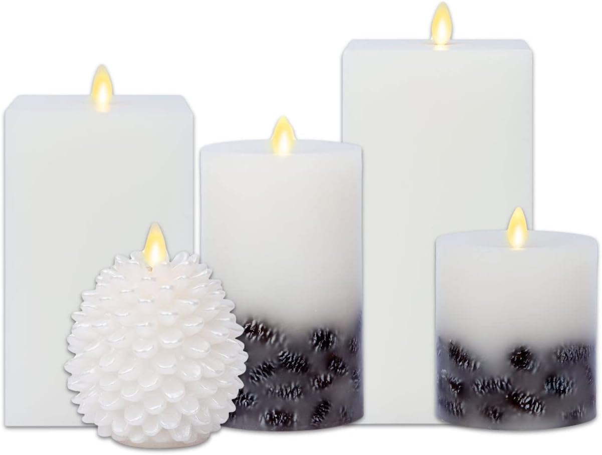 Luminara Winter Pinecone Collection, Pinecone Inclusions
