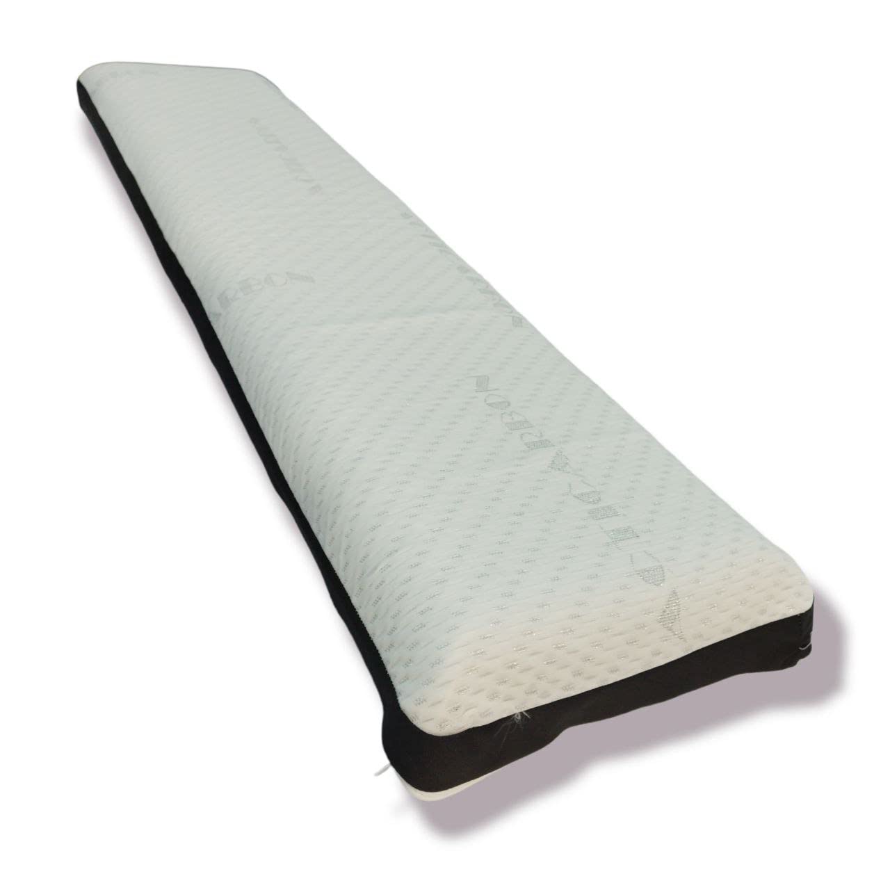 Almohada viscoelástica de carbono activo - Elimina olores, estática, humedad y bacterias - Transpirable Microperforada doble funda - Suave y cómoda - Recomendada para personas con alergias (150 cm)