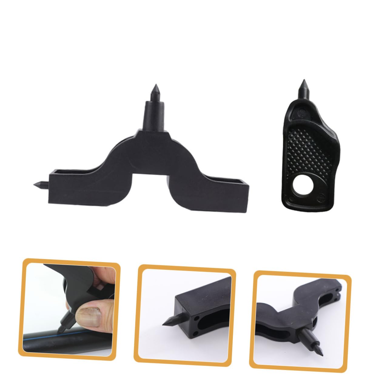 Hemobllo 5 Set Di Irrigazione A Goccia Tappi Perforati Avvolgitubo Emettitore Avvolgitubo Espandibile Tubo Flessibile Da Giardino Barile Gocciolante Rubinetto 8 pezzi * 5