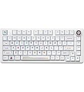CORBOBO x LEOBOG Hi75 81 Keys PBT Keycaps 75 Percent for General Mechanical Keyboards, Printed Ke...