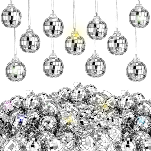 Mini boules disco de suspension pour réussir votre décoration de table et sapin