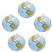 Produktbild YuChiSX 5 Stück Aufblasbare Globe PVC World Globe aufblasbar Earth Beach Ball für Strand Spielen oder Lehre, ideal für Strand, Pool, GeburtstagsfeiernWissenschaft Geographie Bildung