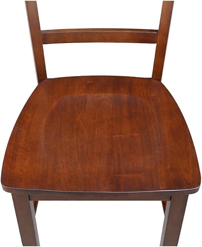 Miniatura 8 de International Concepts Madrid - Silla de respaldo escalera, color espresso