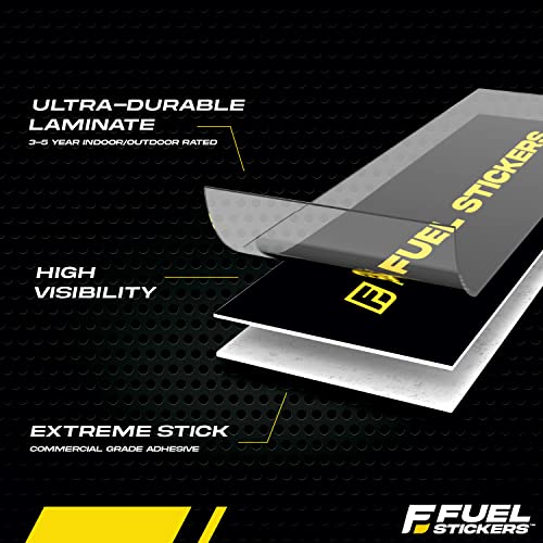 Used Oil Sticker - Waste Oil Labels for Storage Tanks and Drums, Canisters, and More - Weather Proof, Extreme Stick, Durable Decals by Fuel Stickers - USA Made (6x2 inch), 20 Labels by Fuel Stickers - Image 6