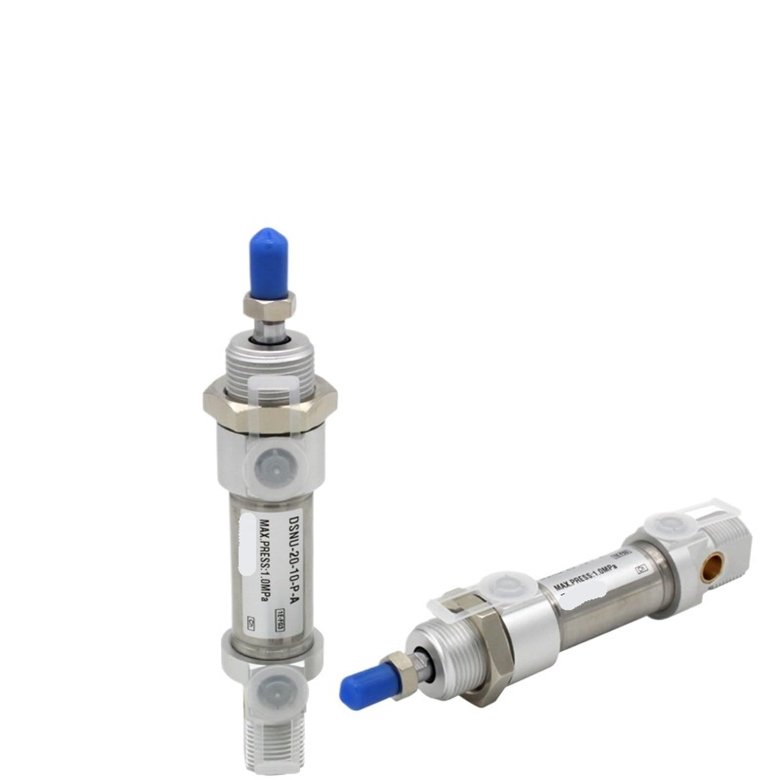 Vérin pneumatique DSNU-20 mini tube rond en acier inoxydable course au choix