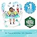 Bright Starts Disney The Little Mermaid Sea of Activities Baby Activity Jumper with Interactive Toys, Lights & Music with Disney Princess Ariel, 6-12 Months (Blue)
