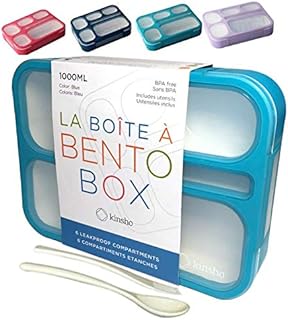 Bento Box Lunch-Box for Kids Adults | Kid Snack Lunch Containers | Leakproof School Bentobox 6 Compartment Leakproof Conta...