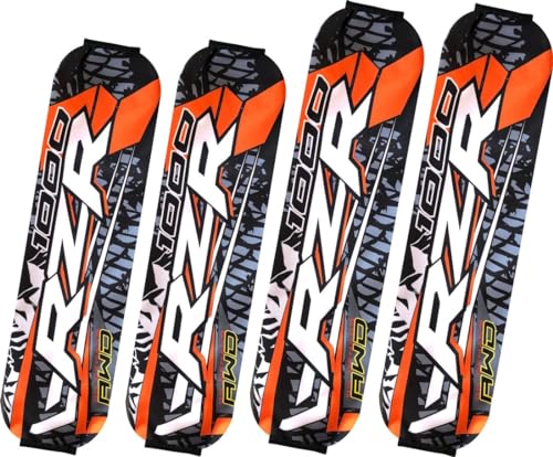 Shock Covers POLARISfor RZR rs1 All Model 1000 1000r (Orange)