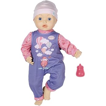 Baby Annabell Zapf Creation Large Annabell Doll 54 cm Soft Doll in Real Baby Size with Romper Hat Bottle and Shoes