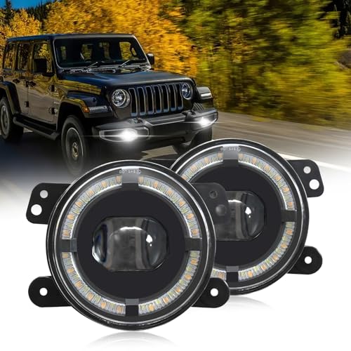 Namolit Luzes de nevoeiro LED de 4 polegadas 200W para carro Luzes de nevoeiro LED 20000LM Luzes de