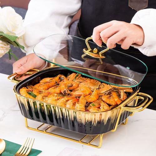 Ceic Buffet Set scaldavivande per feste di catering e matrimoni, ideale per servire piatti caldi, soluzioni per servire bevande e forniture per catering