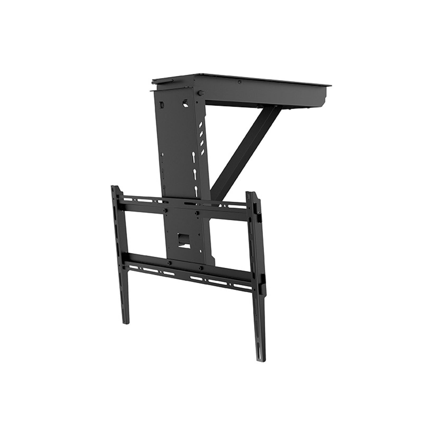 GUODDM Motorized Monitor Bracket, Remote-controlled Lifting And Electric Tilting 0-85° TV Ceiling Mount, Telescopic Folding And Concealed/32-65 Inches,Load Capacity 40kg/88Lbs