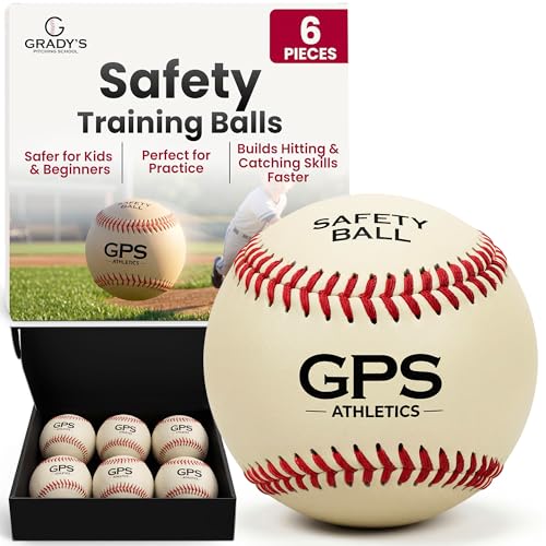 GPS Athletics Soft Practice Baseballs for Kids &ndash; Low Impact Safety Training Baseballs for Youth...