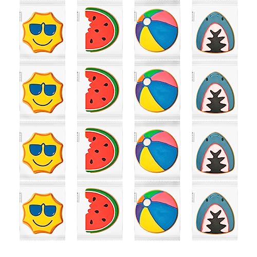 Decocookies - 16 Summer Hand-Decorated Cookies - Vanilla Flavor - Individually Wrapped #TOP3