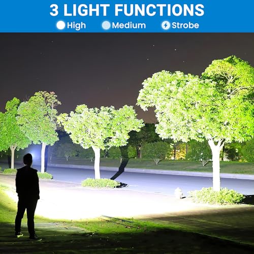 Image of Rechargeable Headlamp 3 Pack, 99,000 Lumens Super Bright Head Lamp with 3 Modes, 90 Adjustable LED Head Light for Forehead, IPX6 Waterproof Headlamps for Adults,Camping,Hiking