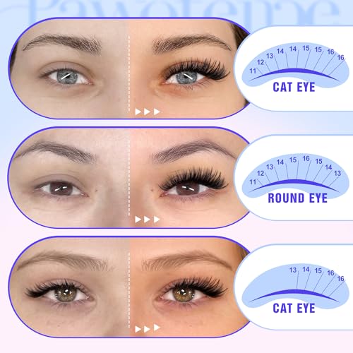 Image of Pawotence Lash Clusters 480pcs Individual Lashes 30D 40D Cluster Eyelash Extensions Eyelash Clusters Lash Extensions for Self Application (30D&40D, 0.07D, 11-16mm Valuable Pack)