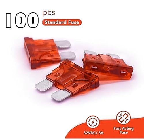 Miniatura 8 de Fusible estándar de 35 amperios (100 unidades), fusibles de hoja de coche de 35 A para cocheRVcamiónSUVmotocicletabarco (35A)