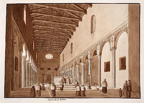 Prints toile l'église de Santa Sabina Agostino Tofanelli affiche peinture murale