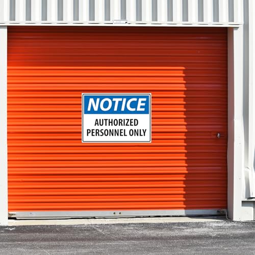 Panneau Authorized personnel only pour restreindre l'accès aux zones - 3
