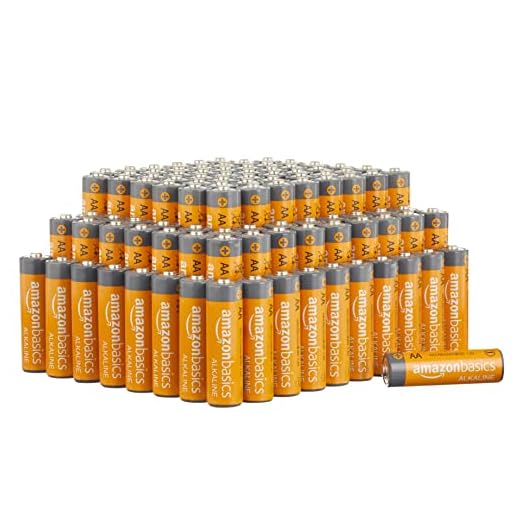 Amazon Basics AA Alkaline Batteries, 500 Count