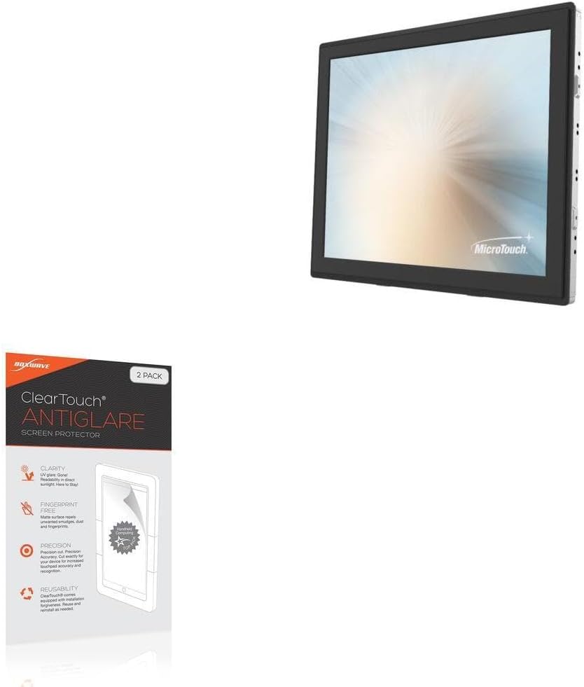 BoxWave Screen Protector Compatible With MicroTouch OF-170P-A1 (17 in) - ClearTouch Anti-Glare (2-Pack), Anti-Fingerprint Matte Film Skin