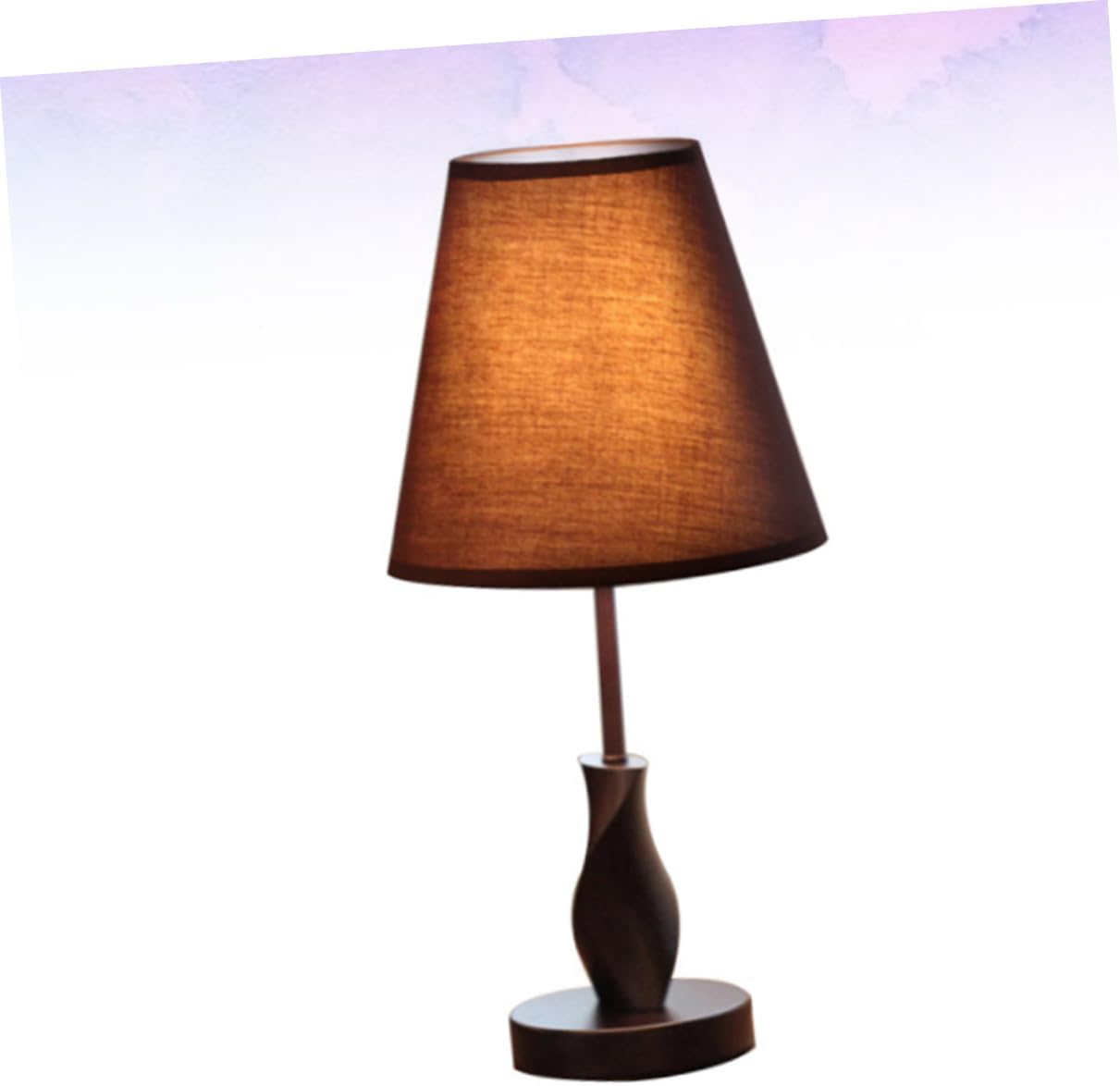 Veemoon 1pc Elegant Modern Table Lamp Solid Wood Desktop Lamp Cloth Art Desk Lighting Desk