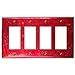 Wine Red Copper 4 Rocker Wallplate